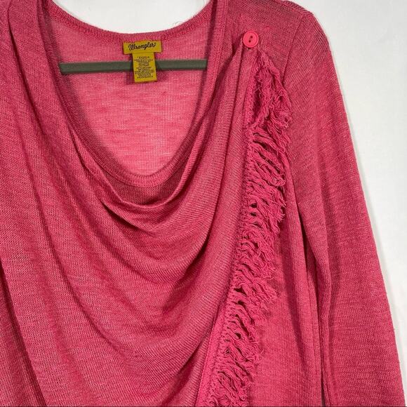 Wrangler, Wrap Light weave sweater, Size Small. Pink. In good used condition! - Picture 3 of 6